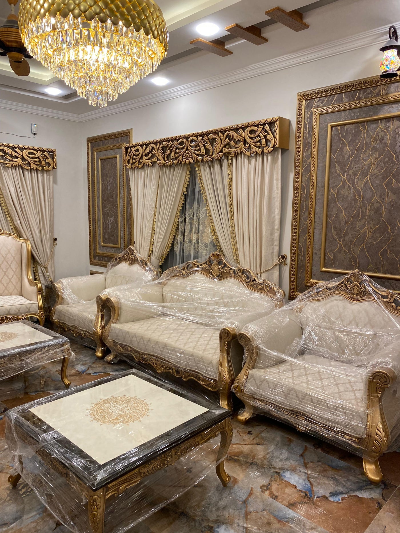 Royal Velvet curtains 3 pic set