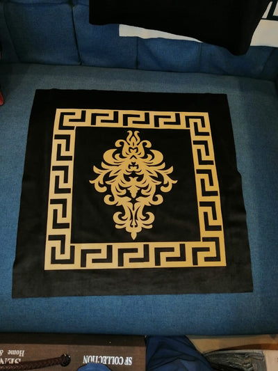 Velvet Motif Design Laser Cushion