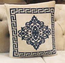 Velvet Motif Design Laser Cushion
