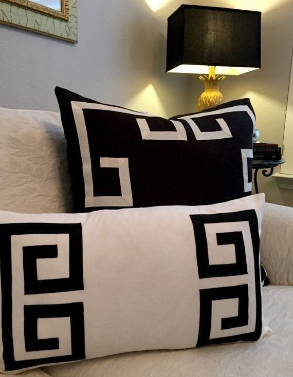 Velvet Motif Design Laser Cushion