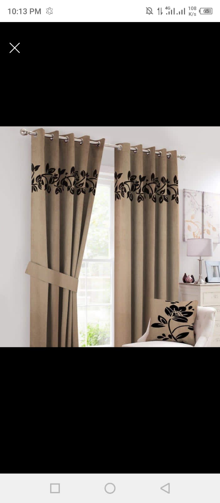 Border curtains one pier 4.50×8 saiz velvet Palin