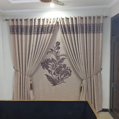 Border curtains one pier 4.50×8 saiz velvet Palin