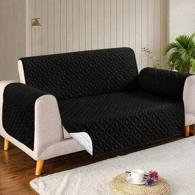 NeworldCollection Quilted Sofa Cover Set – Elegant Red Design