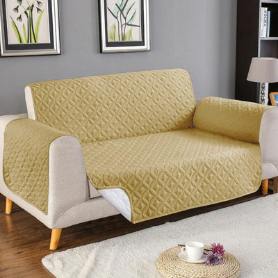 NeworldCollection Quilted Sofa Cover Set – Elegant Red Design
