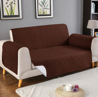 NeworldCollection Quilted Sofa Cover Set – Elegant Red Design