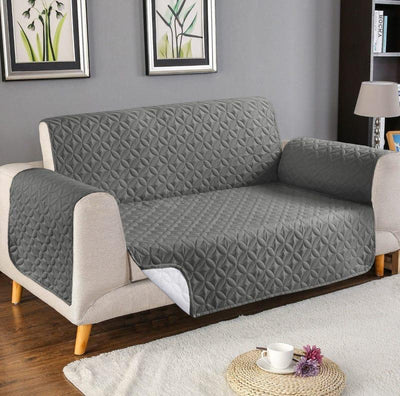 NeworldCollection Quilted Sofa Cover Set – Elegant Red Design